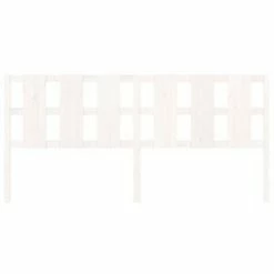 VidaXL Tête de lit Blanc 205,5x4x100 cm Bois massif de pin 11 VidaXL Tête de lit Blanc 205,5x4x100 cm Bois massif de pin -Têtes et pieds de lit Soldes image 4 818011