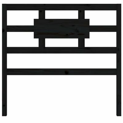 VidaXL Tête de lit Noir 95,5x4x100 cm Bois massif de pin 6 VidaXL Tête de lit Noir 95,5x4x100 cm Bois massif de pin – Image 4