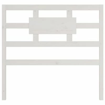 VidaXL Tête de lit Blanc 105,5x4x100 cm Bois massif de pin 6 VidaXL Tête de lit Blanc 105,5x4x100 cm Bois massif de pin – Image 4