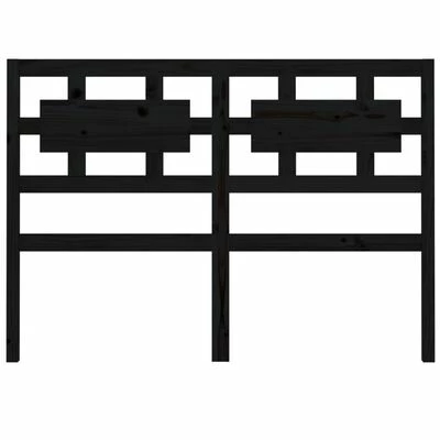 VidaXL Tête de lit Noir 155,5x4x100 cm Bois massif de pin 6 VidaXL Tête de lit Noir 155,5x4x100 cm Bois massif de pin – Image 4