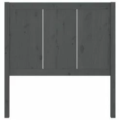 VidaXL Tête de lit Gris 95,5x4x100 cm Bois massif de pin -Têtes et pieds de lit Soldes image 4 818072
