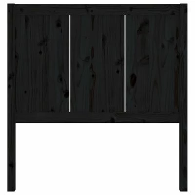 VidaXL Tête de lit Noir 95,5x4x100 cm Bois massif de pin 6 VidaXL Tête de lit Noir 95,5x4x100 cm Bois massif de pin – Image 4