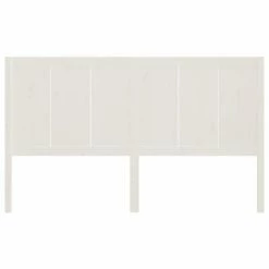 VidaXL Tête de lit Blanc 125,5x4x100 cm Bois massif de pin -Têtes et pieds de lit Soldes image 4 818081