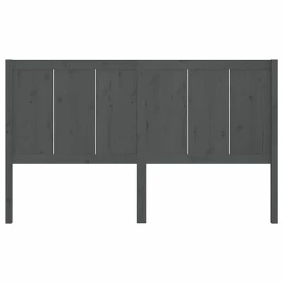 VidaXL Tête de lit Gris 155,5x4x100 cm Bois massif de pin 6 VidaXL Tête de lit Gris 155,5x4x100 cm Bois massif de pin – Image 4