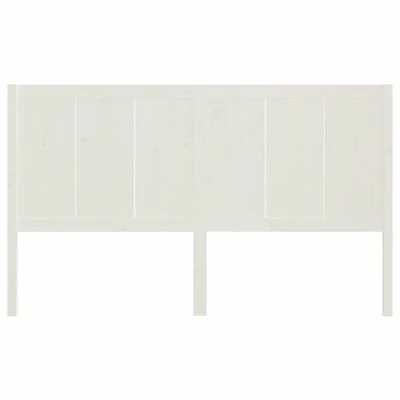 VidaXL Tête de lit Blanc 165,5x4x100 cm Bois massif de pin 6 VidaXL Tête de lit Blanc 165,5x4x100 cm Bois massif de pin – Image 4