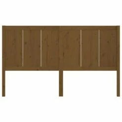 VidaXL Tête de lit Marron miel 165,5x4x100 cm Bois massif de pin -Têtes et pieds de lit Soldes image 4 818103