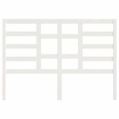 VidaXL Tête de lit Blanc 126x4x104 cm Bois massif de pin -Têtes et pieds de lit Soldes image 4 818131