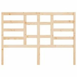 VidaXL Tête de lit 141x4x104 cm Bois massif de pin -Têtes et pieds de lit Soldes image 4 818135
