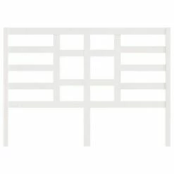VidaXL Tête de lit Blanc 141x4x104 cm Bois massif de pin -Têtes et pieds de lit Soldes image 4 818136