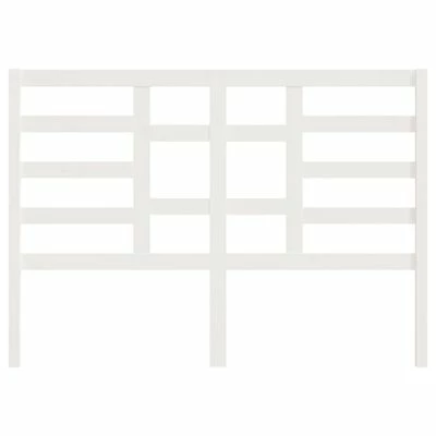 VidaXL Tête de lit Blanc 146x4x104 cm Bois massif de pin 6 VidaXL Tête de lit Blanc 146x4x104 cm Bois massif de pin – Image 4