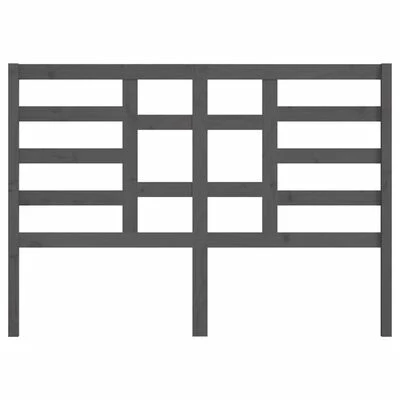 VidaXL Tête de lit Gris 166x4x104 cm Bois massif de pin 6 VidaXL Tête de lit Gris 166x4x104 cm Bois massif de pin – Image 4