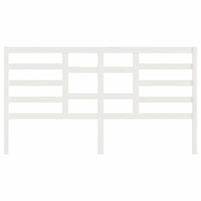 VidaXL Tête de lit Blanc 186x4x104 cm Bois massif de pin 6 VidaXL Tête de lit Blanc 186x4x104 cm Bois massif de pin – Image 4