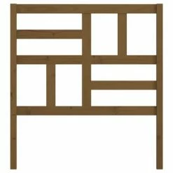 VidaXL Tête de lit Marron miel 81x4x104 cm Bois massif de pin -Têtes et pieds de lit Soldes image 4 818168