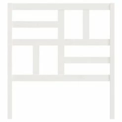 VidaXL Tête de lit Blanc 96x4x104 cm Bois massif de pin -Têtes et pieds de lit Soldes image 4 818171