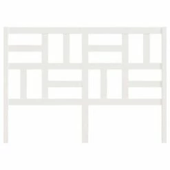 VidaXL Tête de lit Blanc 156x4x104 cm Bois massif de pin 11 VidaXL Tête de lit Blanc 156x4x104 cm Bois massif de pin -Têtes et pieds de lit Soldes image 4 818196