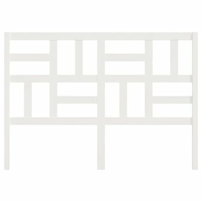 VidaXL Tête de lit Blanc 156x4x104 cm Bois massif de pin 6 VidaXL Tête de lit Blanc 156x4x104 cm Bois massif de pin – Image 4