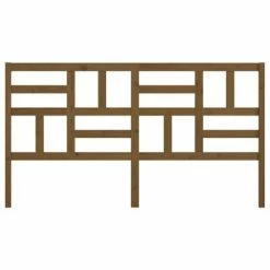 VidaXL Tête de lit Marron miel 206x4x104 cm Bois massif de pin -Têtes et pieds de lit Soldes image 4 818213