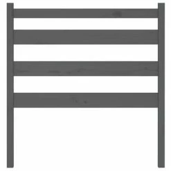 VidaXL Tête de lit Gris 81x4x100 cm Bois massif de pin -Têtes et pieds de lit Soldes image 4 818397