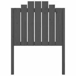 VidaXL Tête de lit Gris 81x4x110 cm Bois massif de pin -Têtes et pieds de lit Soldes image 4 818447