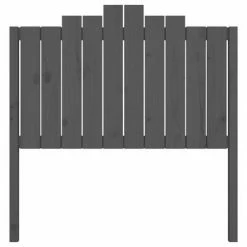 VidaXL Tête de lit Gris 106x4x110 cm Bois massif de pin -Têtes et pieds de lit Soldes image 4 818457