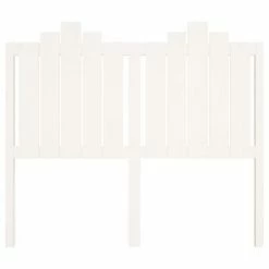 VidaXL Tête de lit Blanc 126x4x110 cm Bois massif de pin -Têtes et pieds de lit Soldes image 4 818461