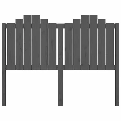 VidaXL Tête de lit Gris 146x4x110 cm Bois massif de pin 6 VidaXL Tête de lit Gris 146x4x110 cm Bois massif de pin – Image 4