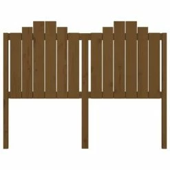 VidaXL Tête de lit Marron miel 146x4x110 cm Bois massif de pin -Têtes et pieds de lit Soldes image 4 818473