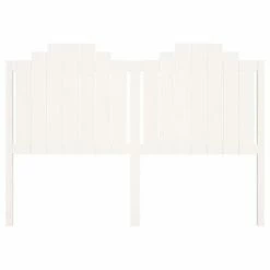 VidaXL Tête de lit Blanc 166x4x110 cm Bois massif de pin -Têtes et pieds de lit Soldes image 4 818481
