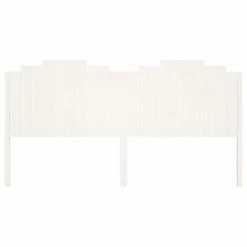 VidaXL Tête de lit Blanc 206x4x110 cm Bois massif de pin -Têtes et pieds de lit Soldes image 4 818491