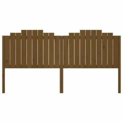 VidaXL Tête de lit Marron miel 206x4x110 cm Bois massif de pin -Têtes et pieds de lit Soldes image 4 818493