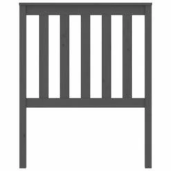 VidaXL Tête de lit Gris 81x6x101 cm Bois massif de pin -Têtes et pieds de lit Soldes image 4 818497