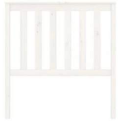 VidaXL Tête de lit Blanc 96x6x101 cm Bois massif de pin -Têtes et pieds de lit Soldes image 4 818501