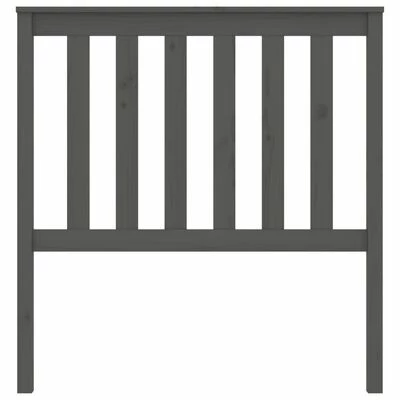 VidaXL Tête de lit Gris 96x6x101 cm Bois massif de pin 6 VidaXL Tête de lit Gris 96x6x101 cm Bois massif de pin – Image 4