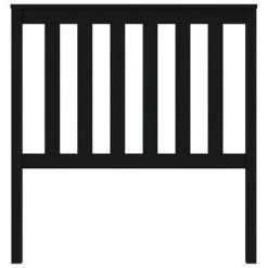 VidaXL Tête de lit Noir 96x6x101 cm Bois massif de pin -Têtes et pieds de lit Soldes image 4 818504