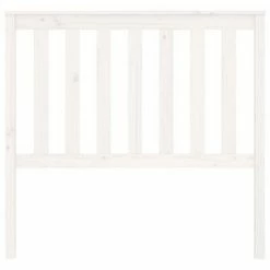 VidaXL Tête de lit Blanc 106x6x101 cm Bois massif de pin -Têtes et pieds de lit Soldes image 4 818506