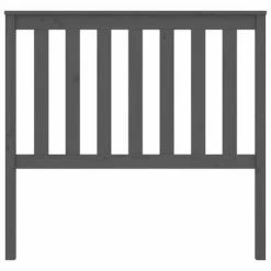 VidaXL Tête de lit Gris 106x6x101 cm Bois massif de pin -Têtes et pieds de lit Soldes image 4 818507
