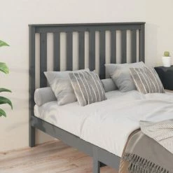 VidaXL Tête de lit Gris 146x6x101 cm Bois massif de pin 11 VidaXL Tête de lit Gris 146x6x101 cm Bois massif de pin -Têtes et pieds de lit Soldes image 4 818522