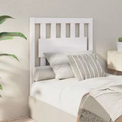 VidaXL Tête de lit Blanc 80,5x4x100 cm Bois massif de pin 11 VidaXL Tête de lit Blanc 80,5x4x100 cm Bois massif de pin -Têtes et pieds de lit Soldes image 4 818546