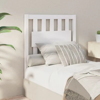 VidaXL Tête de lit Blanc 80,5x4x100 cm Bois massif de pin 6 VidaXL Tête de lit Blanc 80,5x4x100 cm Bois massif de pin – Image 4