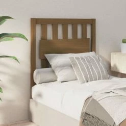 VidaXL Tête de lit Marron miel 80,5x4x100 cm Bois massif de pin 11 VidaXL Tête de lit Marron miel 80,5x4x100 cm Bois massif de pin -Têtes et pieds de lit Soldes image 4 818548