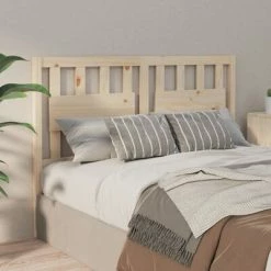 VidaXL Tête de lit 140,5x4x100 cm Bois massif de pin -Têtes et pieds de lit Soldes image 4 818565