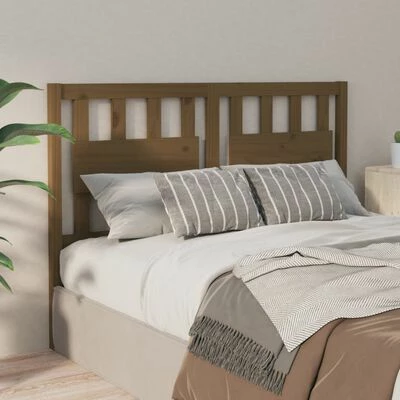 VidaXL Tête de lit Marron miel 140,5x4x100 cm Bois massif de pin 6 VidaXL Tête de lit Marron miel 140,5x4x100 cm Bois massif de pin – Image 4