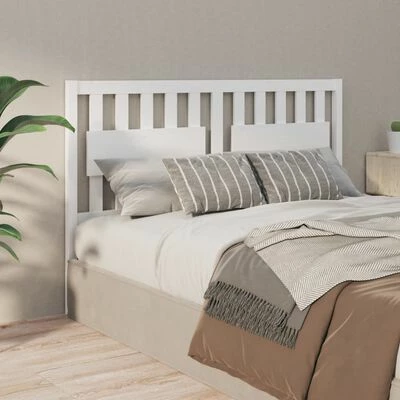 VidaXL Tête de lit Blanc 165,5x4x100 cm Bois massif de pin 6 VidaXL Tête de lit Blanc 165,5x4x100 cm Bois massif de pin – Image 4