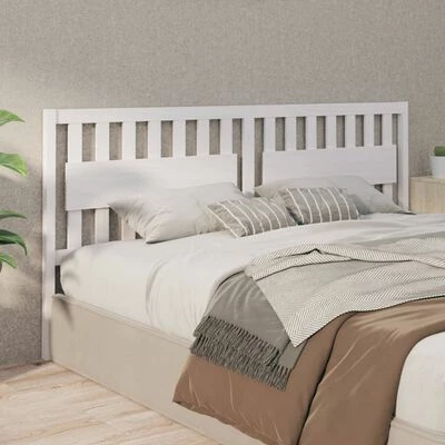VidaXL Tête de lit Blanc 205,5x4x100 cm Bois massif de pin 6 VidaXL Tête de lit Blanc 205,5x4x100 cm Bois massif de pin – Image 4