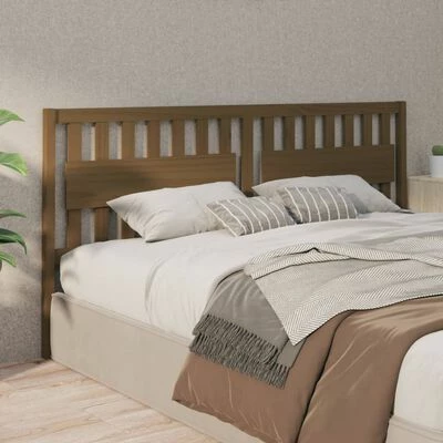 VidaXL Tête de lit Marron miel 205,5x4x100 cm Bois massif de pin 6 VidaXL Tête de lit Marron miel 205,5x4x100 cm Bois massif de pin – Image 4