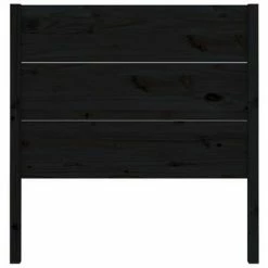 VidaXL Tête de lit Noir 81x4x100 cm Bois massif de pin -Têtes et pieds de lit Soldes image 4 818699