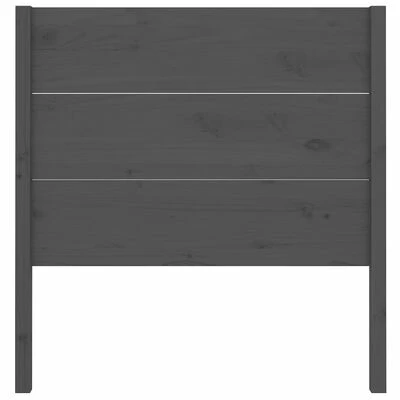 VidaXL Tête de lit Gris 106x4x100 cm Bois massif de pin 6 VidaXL Tête de lit Gris 106x4x100 cm Bois massif de pin – Image 4