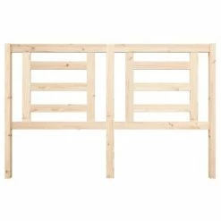 VidaXL Tête de lit 156x4x100 cm Bois massif de pin -Têtes et pieds de lit Soldes image 4 818825