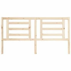 VidaXL Tête de lit 186x4x100 cm Bois massif de pin -Têtes et pieds de lit Soldes image 4 818835
