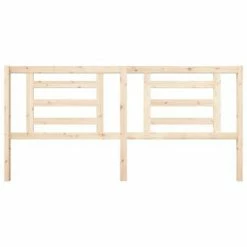 VidaXL Tête de lit 206x4x100 cm Bois massif de pin -Têtes et pieds de lit Soldes image 4 818840